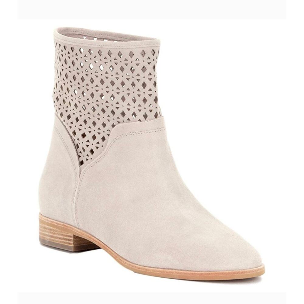 MICHAEL Michael Kors Sunny Bootie Natural Suede Laser Cut Western Boot 9.5 - Picture 11 of 11